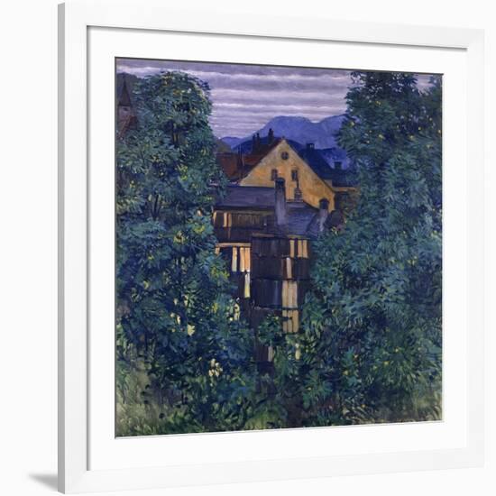 Overview of Payerbach, in the background the Rax-Koloman Moser-Framed Giclee Print