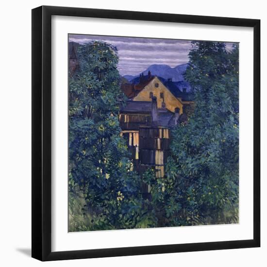 Overview of Payerbach, in the background the Rax-Koloman Moser-Framed Giclee Print