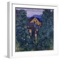 Overview of Payerbach, in the background the Rax-Koloman Moser-Framed Giclee Print