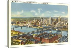 Overview of Pittsburgh-null-Stretched Canvas