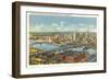 Overview of Pittsburgh-null-Framed Art Print