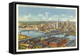 Overview of Pittsburgh-null-Framed Stretched Canvas