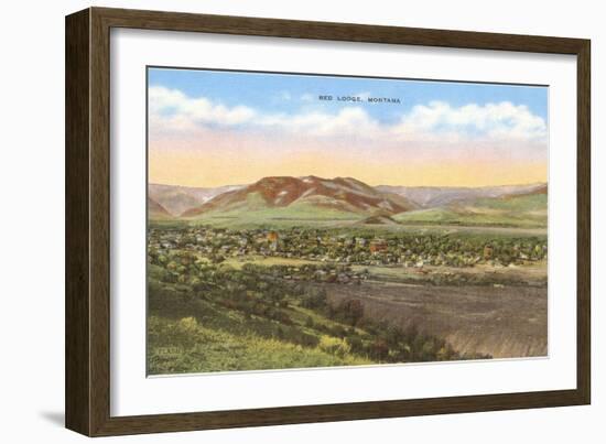 Overview of Red Lodge, Montana-null-Framed Art Print