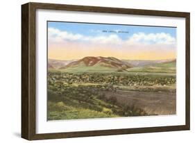 Overview of Red Lodge, Montana-null-Framed Art Print