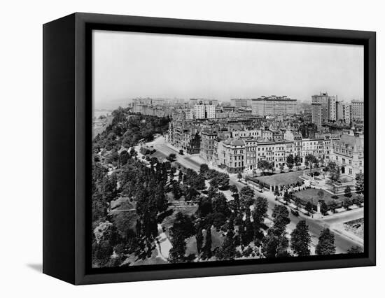 Overview of Riverside Drive and Riverside Park-Irving Underhill-Framed Stretched Canvas