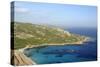 Overview of Roccapina Bay and the Rocky South Coast of Corsica from Cape Roccapina-Nick Upton-Stretched Canvas