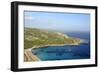Overview of Roccapina Bay and the Rocky South Coast of Corsica from Cape Roccapina-Nick Upton-Framed Photographic Print