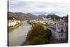 Overview of Salzburg in Autumn, Salzburg, Austria, Europe-Miles Ertman-Stretched Canvas