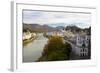 Overview of Salzburg in Autumn, Salzburg, Austria, Europe-Miles Ertman-Framed Photographic Print