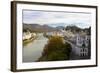 Overview of Salzburg in Autumn, Salzburg, Austria, Europe-Miles Ertman-Framed Photographic Print