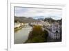 Overview of Salzburg in Autumn, Salzburg, Austria, Europe-Miles Ertman-Framed Photographic Print