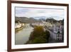 Overview of Salzburg in Autumn, Salzburg, Austria, Europe-Miles Ertman-Framed Photographic Print