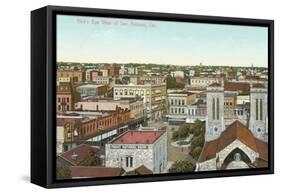 Overview of San Antonio-null-Framed Stretched Canvas