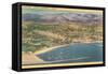 Overview of Santa Barbara, California-null-Framed Stretched Canvas