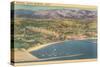 Overview of Santa Barbara, California-null-Stretched Canvas