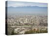 Overview of Santiago from Atop Cerro San Cristobal at Parque Metropolitano De Santiago-Kimberly Walker-Stretched Canvas