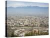 Overview of Santiago from Atop Cerro San Cristobal at Parque Metropolitano De Santiago-Kimberly Walker-Stretched Canvas