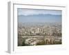 Overview of Santiago from Atop Cerro San Cristobal at Parque Metropolitano De Santiago-Kimberly Walker-Framed Premium Photographic Print