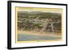 Overview of Seaside-null-Framed Art Print