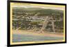 Overview of Seaside-null-Framed Art Print