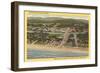 Overview of Seaside-null-Framed Art Print