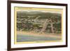 Overview of Seaside-null-Framed Art Print