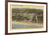 Overview of Seaside-null-Framed Art Print