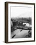 Overview of Shanghai, Fire in Background-null-Framed Photographic Print