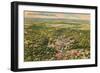 Overview of Siloam Springs, Arkansas-null-Framed Art Print