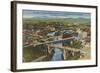 Overview of Spokane-null-Framed Art Print