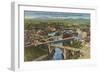 Overview of Spokane-null-Framed Art Print