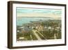 Overview of St. Ignace, Michigan-null-Framed Art Print