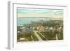 Overview of St. Ignace, Michigan-null-Framed Art Print