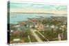 Overview of St. Ignace, Michigan-null-Stretched Canvas