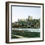 Overview of the Castle from the River Thames, Windsor (England)-Leon, Levy et Fils-Framed Photographic Print