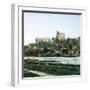 Overview of the Castle from the River Thames, Windsor (England)-Leon, Levy et Fils-Framed Photographic Print