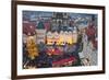 Overview of the Christmas Market and the Church of Our Lady of Tyn on the Old Town Square-Miles Ertman-Framed Photographic Print