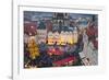 Overview of the Christmas Market and the Church of Our Lady of Tyn on the Old Town Square-Miles Ertman-Framed Photographic Print