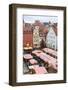 Overview of the Christmas Market in Neupfarrplatz, Regensburg, Bavaria, Germany, Europe-Miles Ertman-Framed Photographic Print
