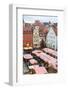 Overview of the Christmas Market in Neupfarrplatz, Regensburg, Bavaria, Germany, Europe-Miles Ertman-Framed Photographic Print