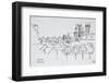 Overview of the city, Nantes, France-Richard Lawrence-Framed Photographic Print