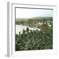 Overview of the City of Oslo (Former Christiania), Taken from the Fortress, Norway-Leon, Levy et Fils-Framed Photographic Print