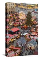 Overview of the Dresden Strietzelmarkt Christmas Market, Dresden, Saxony, Germany, Europe-Miles Ertman-Stretched Canvas