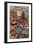 Overview of the Dresden Strietzelmarkt Christmas Market, Dresden, Saxony, Germany, Europe-Miles Ertman-Framed Photographic Print