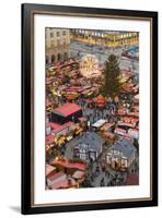 Overview of the Dresden Strietzelmarkt Christmas Market, Dresden, Saxony, Germany, Europe-Miles Ertman-Framed Photographic Print