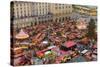 Overview of the Dresden Strietzelmarkt Christmas Market, Dresden, Saxony, Germany, Europe-Miles Ertman-Stretched Canvas