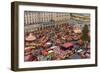 Overview of the Dresden Strietzelmarkt Christmas Market, Dresden, Saxony, Germany, Europe-Miles Ertman-Framed Photographic Print