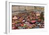 Overview of the Dresden Strietzelmarkt Christmas Market, Dresden, Saxony, Germany, Europe-Miles Ertman-Framed Photographic Print