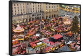 Overview of the Dresden Strietzelmarkt Christmas Market, Dresden, Saxony, Germany, Europe-Miles Ertman-Framed Photographic Print