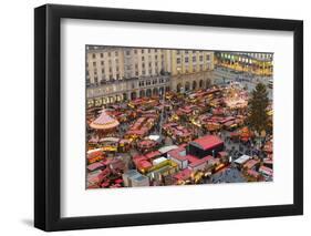 Overview of the Dresden Strietzelmarkt Christmas Market, Dresden, Saxony, Germany, Europe-Miles Ertman-Framed Photographic Print